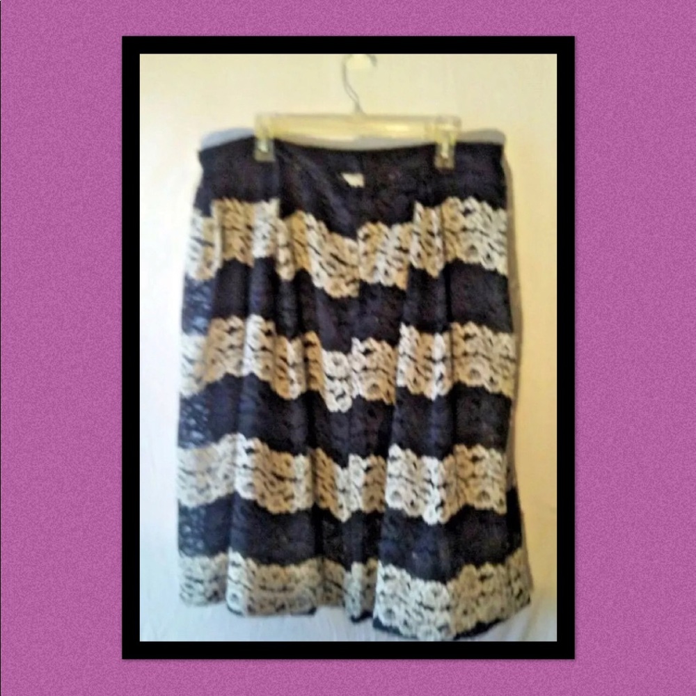 NWT Who what where lace skirt size 14W